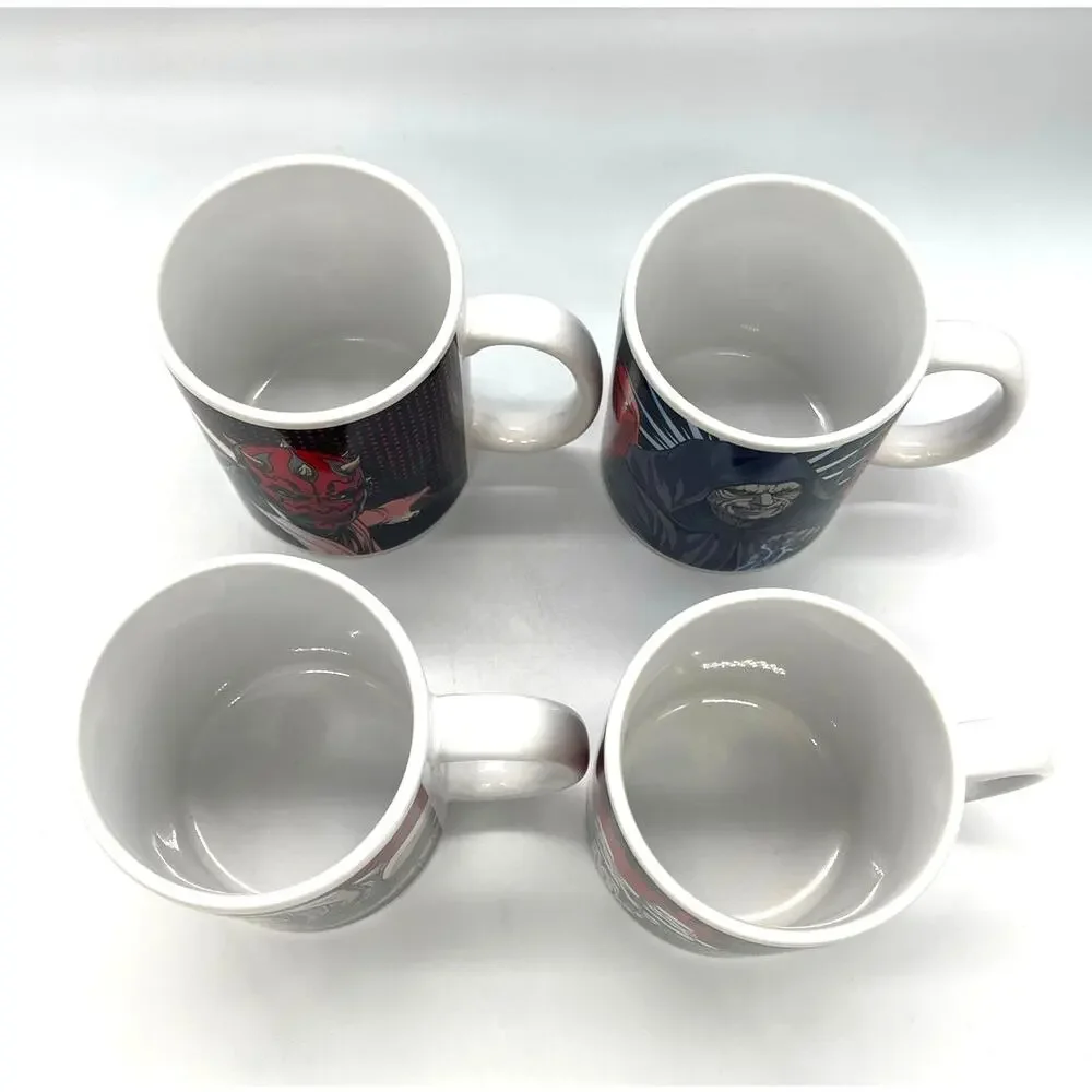 Galerie Star Wars Set of 4 Coffee Mugs General Grievous Darth Vadar Darth Maul